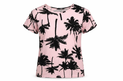 Womens UK Size 8 Quiz Pink Basic T-Shirt
