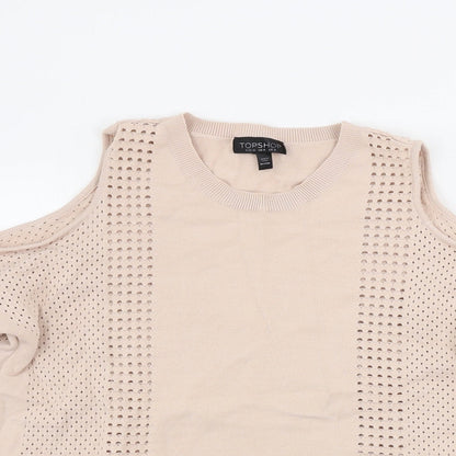 Womens UK Size 8 Topshop Pink Pullover Jumper