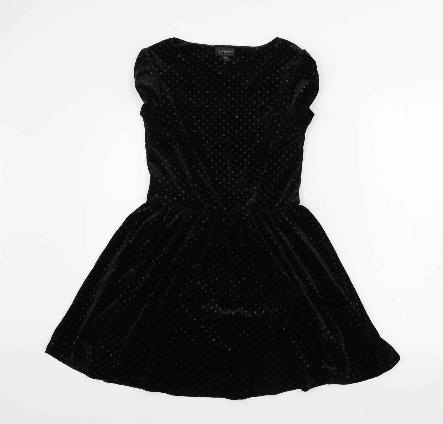 Topshop  Womens Black   A-Line  Size 8
