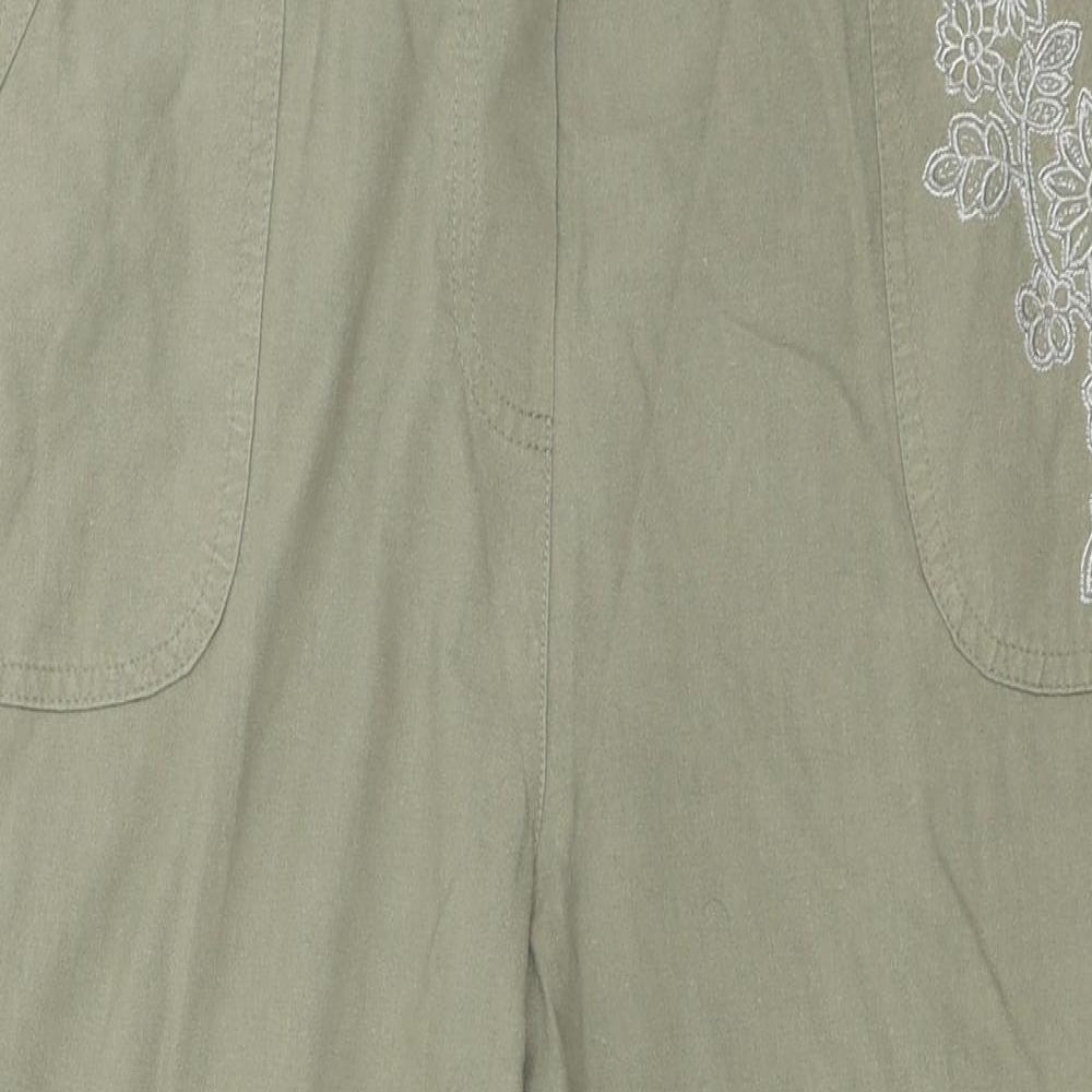 Felina Womens Green Houndstooth  Trousers  Size 16 L21 in