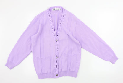 SH Collection  Womens Purple   Cardigan Jumper Size M
