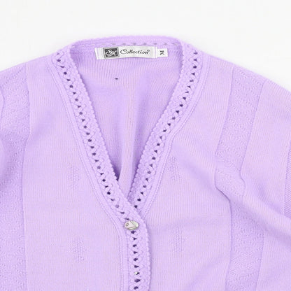 SH Collection  Womens Purple   Cardigan Jumper Size M