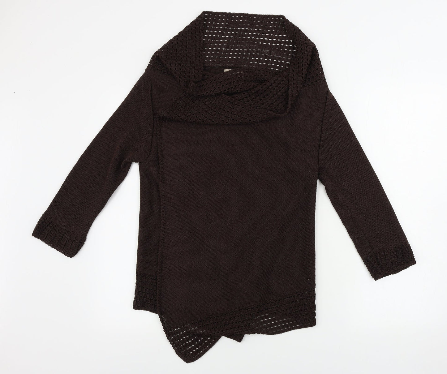 Womens UK Size S soon Brown Cardigan Jumper
