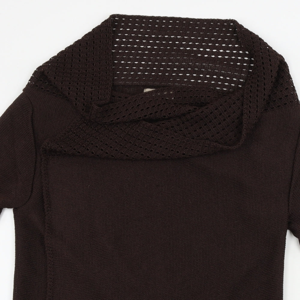 Womens UK Size S soon Brown Cardigan Jumper