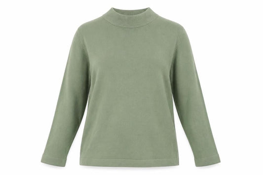 Womens UK Size L bm collection Green Pullover Jumper