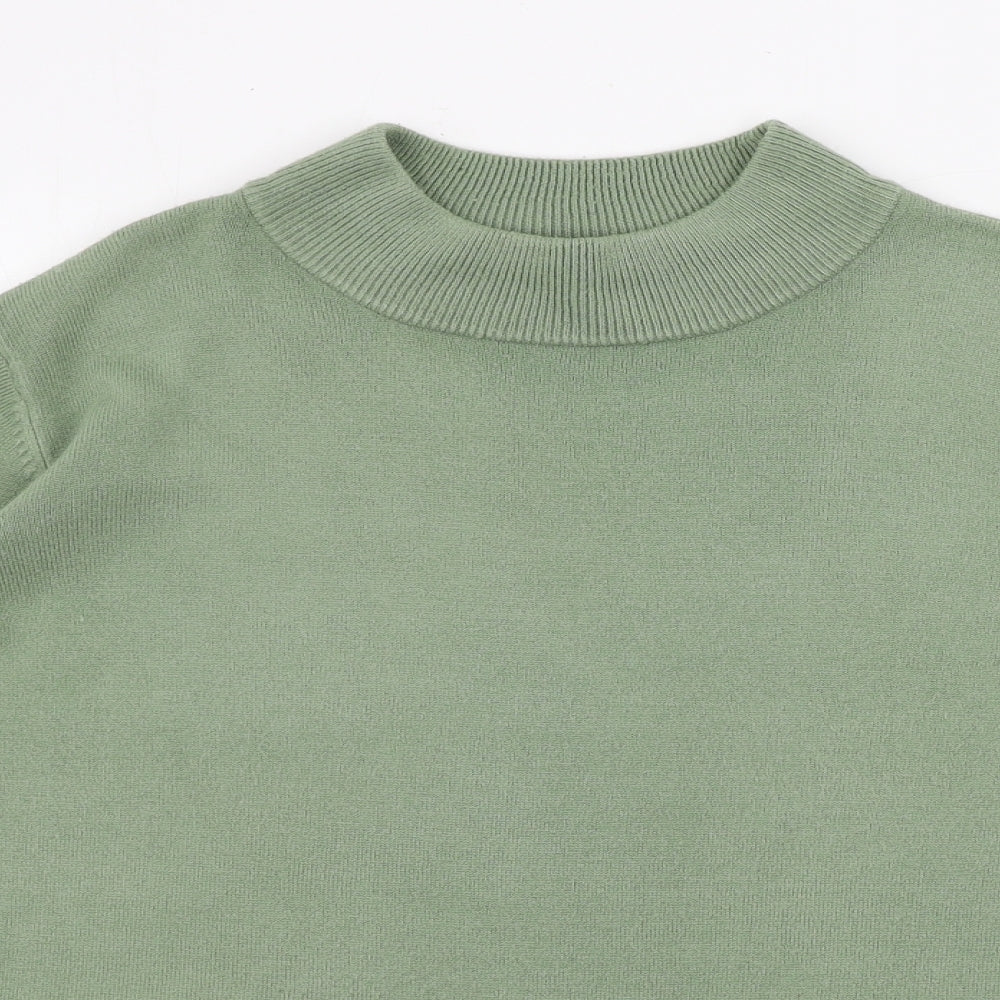 Womens UK Size L bm collection Green Pullover Jumper