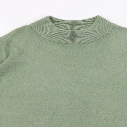 Womens UK Size L bm collection Green Pullover Jumper