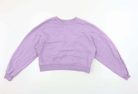 Womens UK Size S Pull&Bear Purple Pullover Jumper