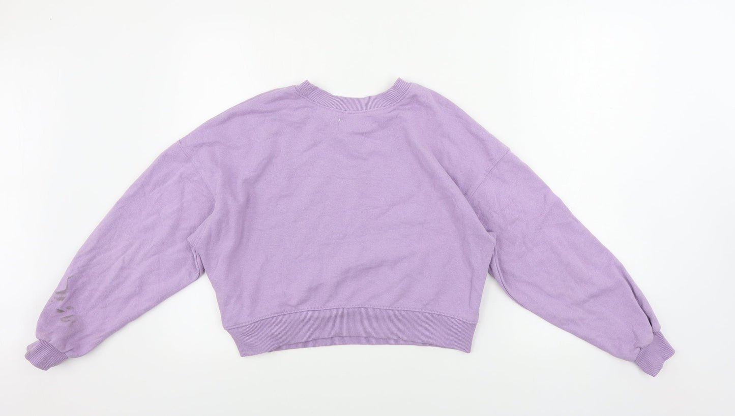 Womens UK Size S Pull&Bear Purple Pullover Jumper