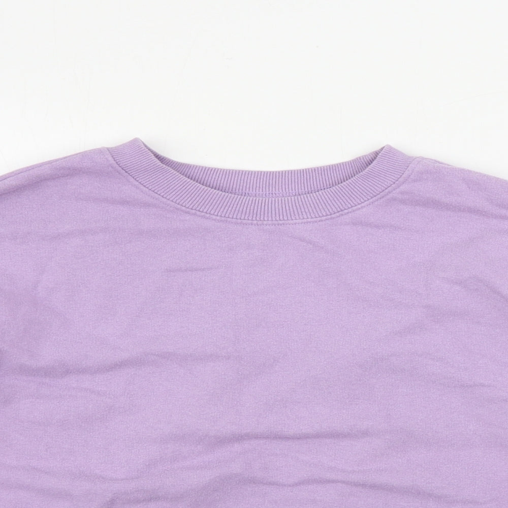 Womens UK Size S Pull&Bear Purple Pullover Jumper