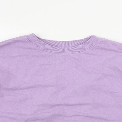 Womens UK Size S Pull&Bear Purple Pullover Jumper