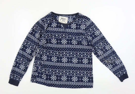 Debenhams  Womens Blue Geometric  Pullover Jumper Size 10