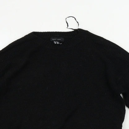 Womens UK Size S New Look Black Pullover Jumper