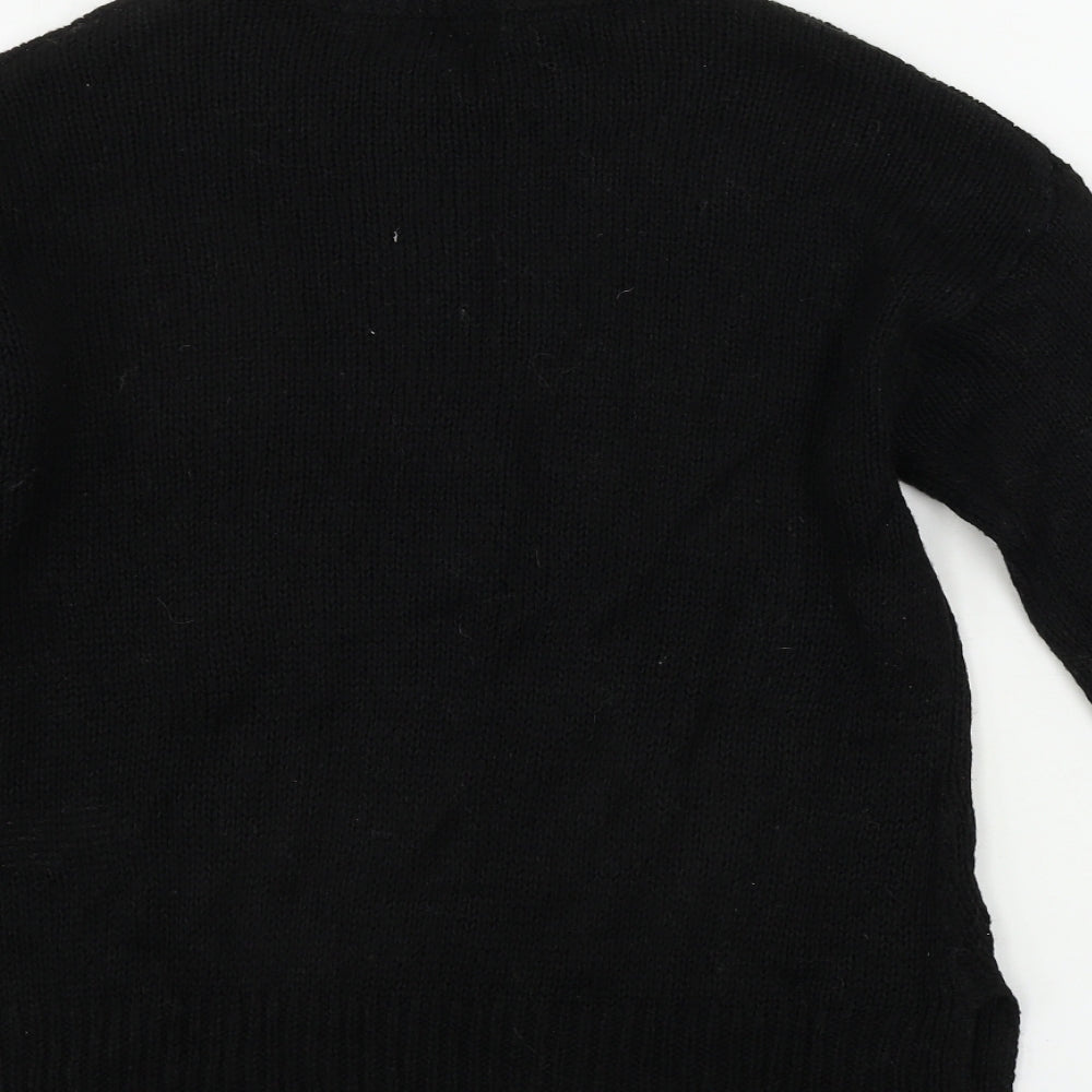 Womens UK Size S New Look Black Pullover Jumper