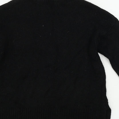 Womens UK Size S New Look Black Pullover Jumper