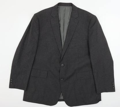 Mens UK Size 40 Jack reid Regular Grey Suit Jacket
