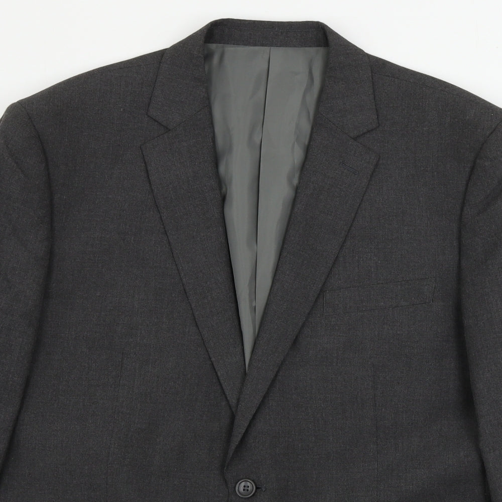 Mens UK Size 40 Jack reid Regular Grey Suit Jacket