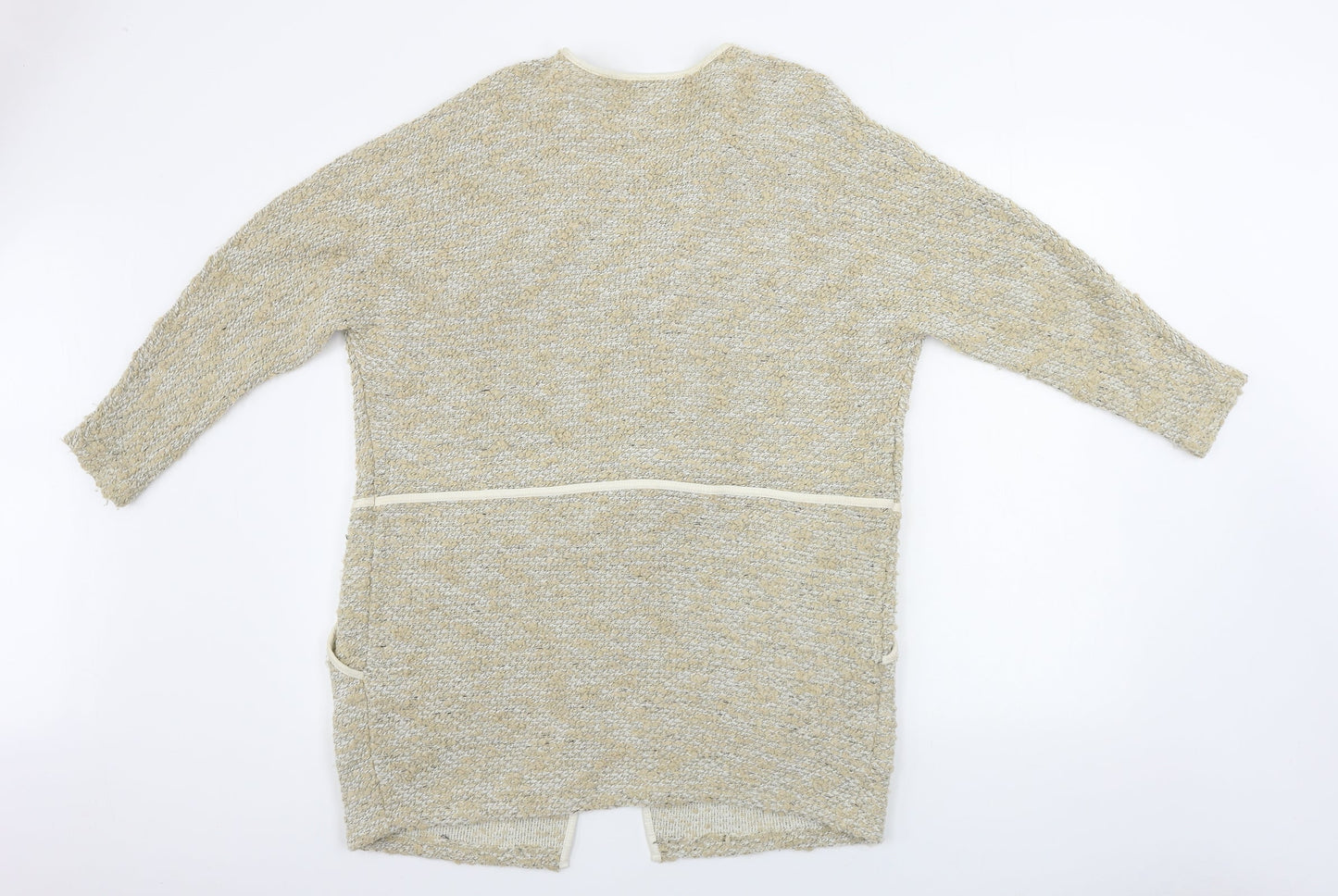 Womens UK Size 10 River Island Beige Cardigan Jumper