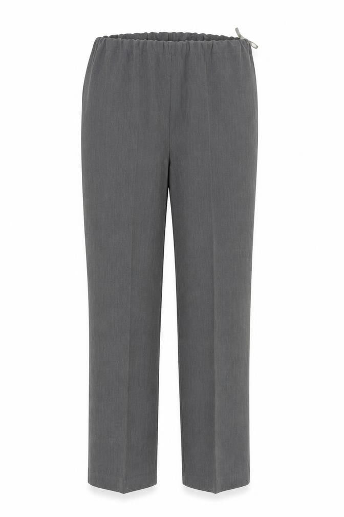 Front view of Bonmarché women’s grey trousers, size UK 10, 26-inch leg