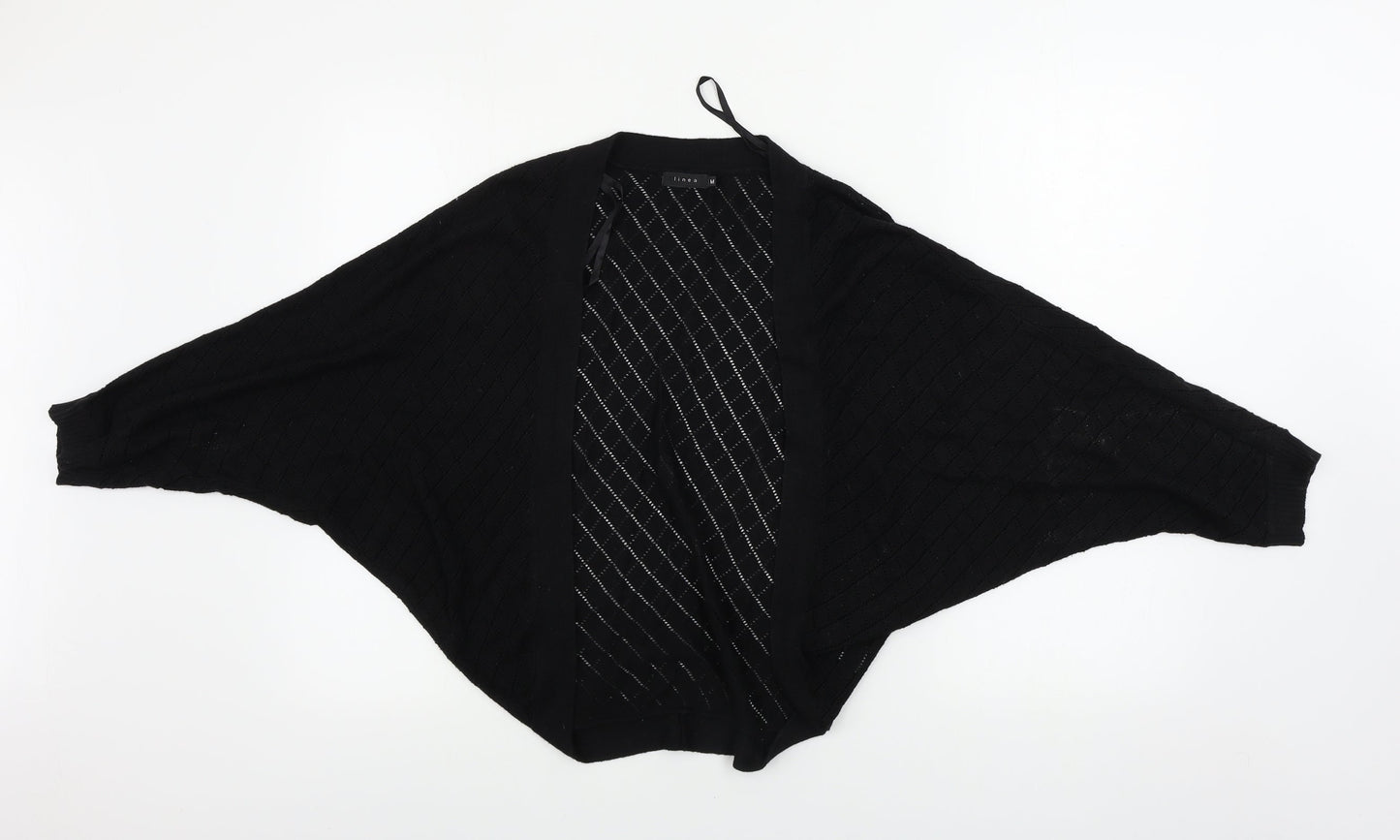 Womens UK Size M Linea Black Cardigan Jumper