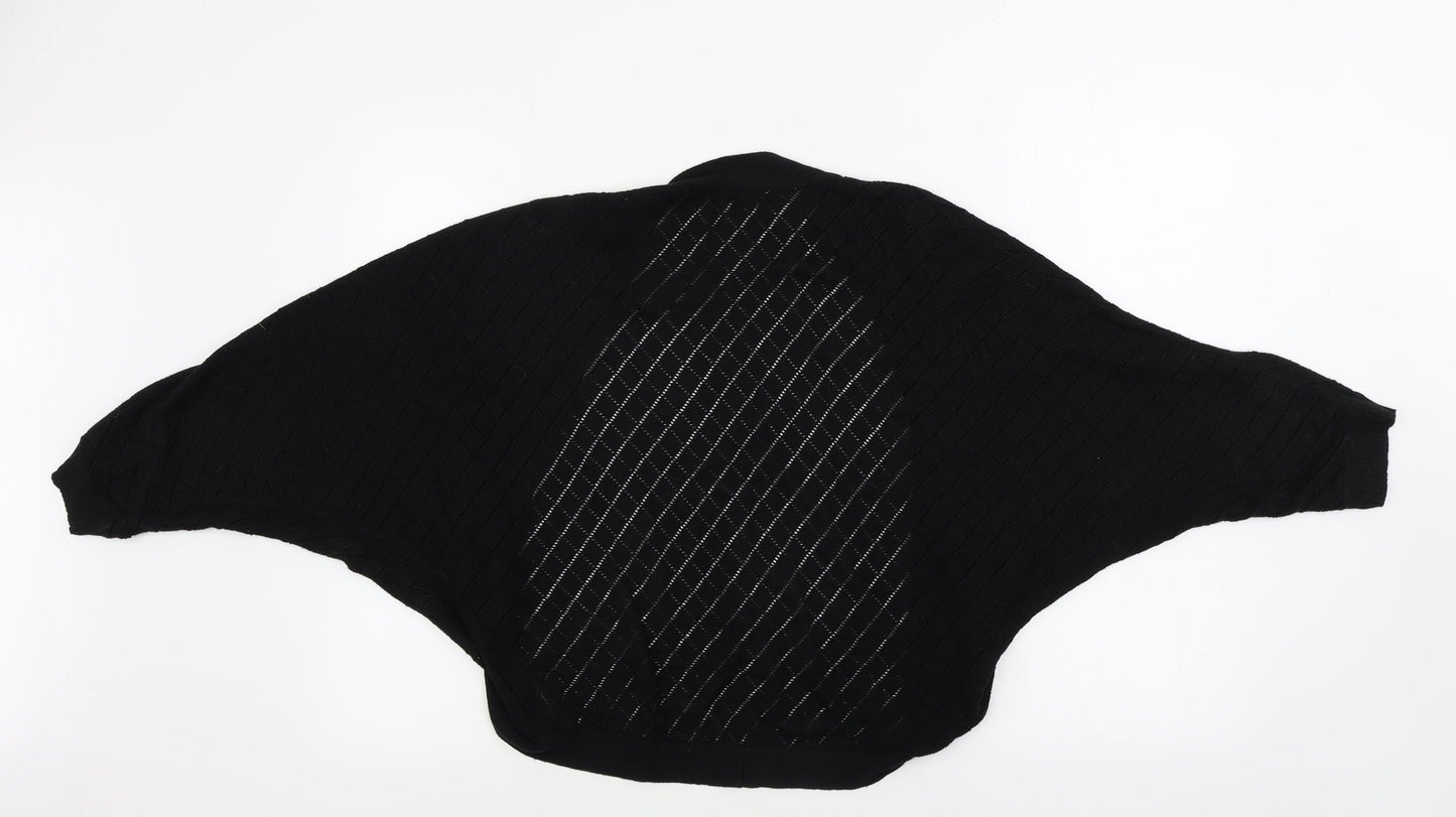 Womens UK Size M Linea Black Cardigan Jumper
