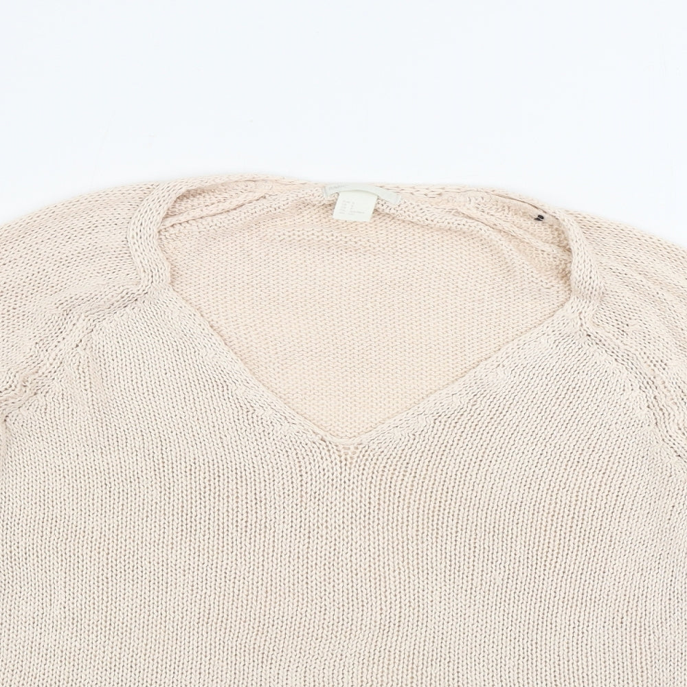 Womens UK Size S H&M Pink Pullover Jumper