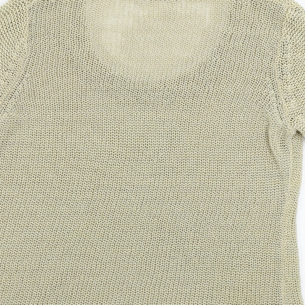 Womens UK Size L Marks and Spencer Beige Pullover Jumper