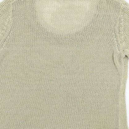 Womens UK Size L Marks and Spencer Beige Pullover Jumper