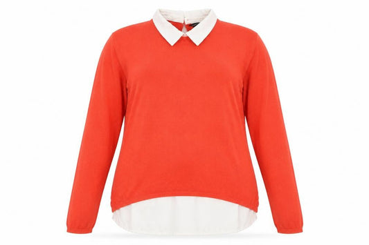 Womens UK Size 14 Atmosphere Orange Pullover Jumper