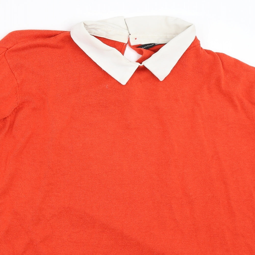 Womens UK Size 14 Atmosphere Orange Pullover Jumper