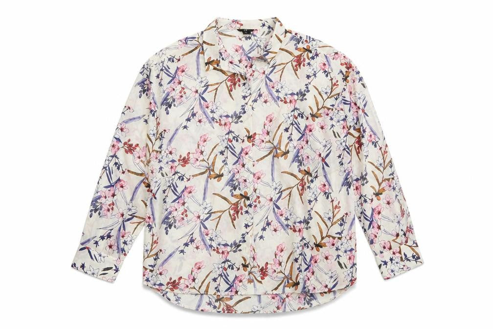 Womens UK Size 38 H&M Ivory Basic Button-Up