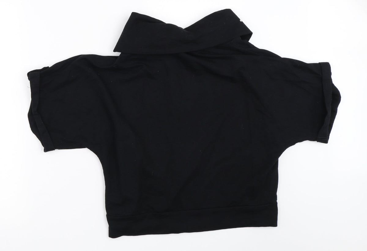 Back view of Select women’s black full zip sweatshirt, size S
