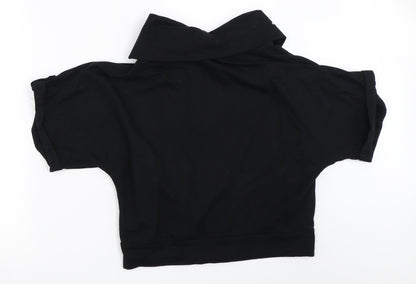 Back view of Select women’s black full zip sweatshirt, size S
