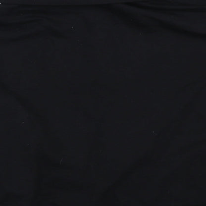 Brand and care label for Select women’s black full zip sweatshirt, size S