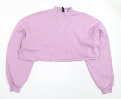 H&M Womens Purple   Pullover Sweatshirt Size L
