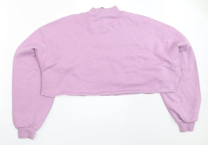 H&M Womens Purple   Pullover Sweatshirt Size L