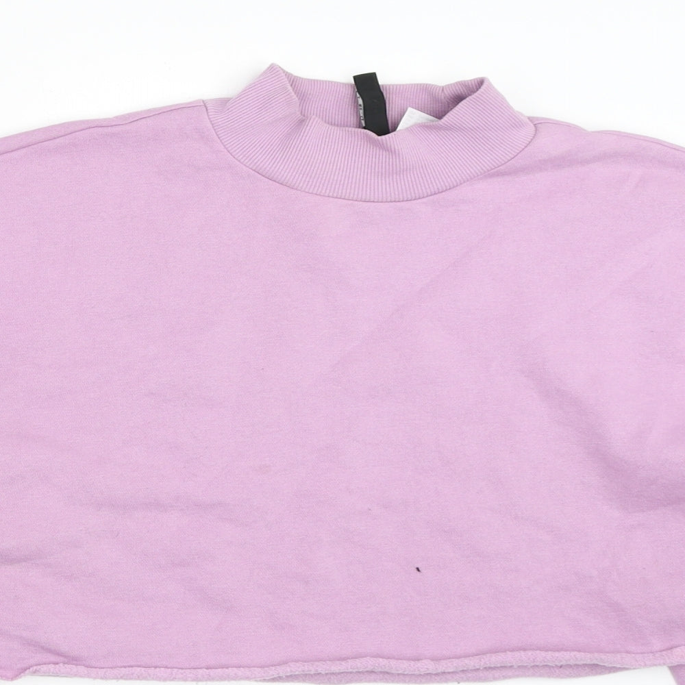 H&M Womens Purple   Pullover Sweatshirt Size L