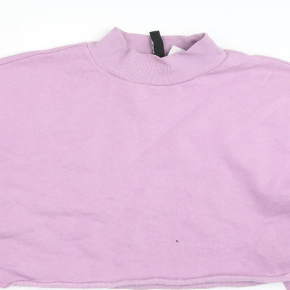 H&M Womens Purple   Pullover Sweatshirt Size L