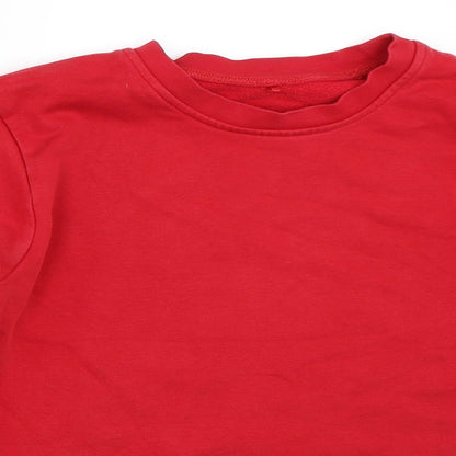 George Boys Red   Pullover Sweatshirt Size 10-11 Years