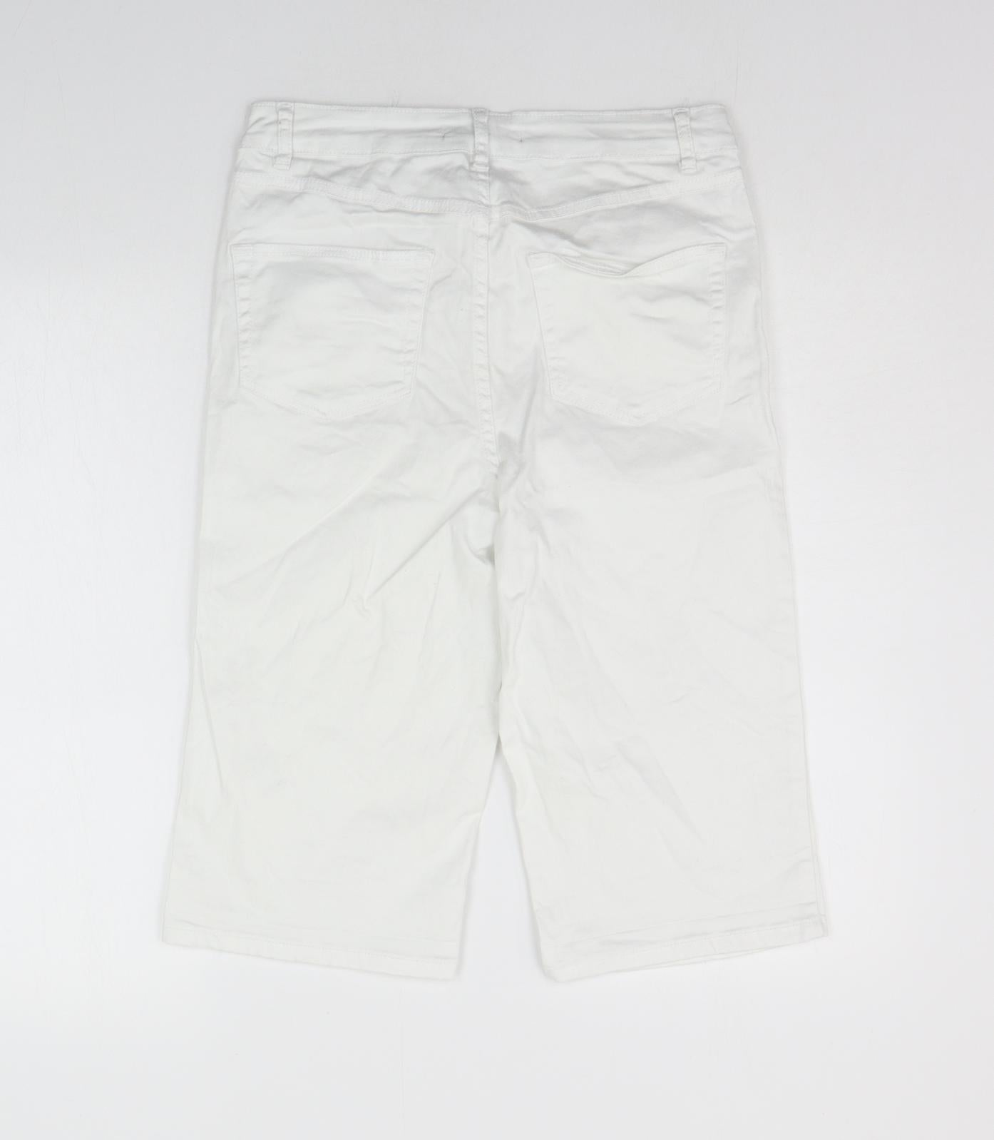 George Womens White   Trousers  Size 12 L24 in