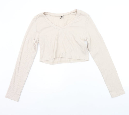 SheIn Womens Beige   Basic T-Shirt Size XL