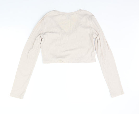 SheIn Womens Beige   Basic T-Shirt Size XL