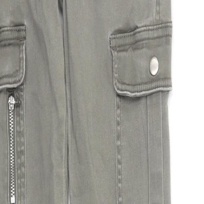 Denim & Co. Womens Green   Chino Trousers Size 6 L27 in