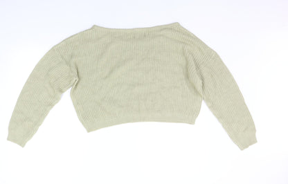 Womens UK Size M PRETTYLITTLETHING Beige Pullover Jumper