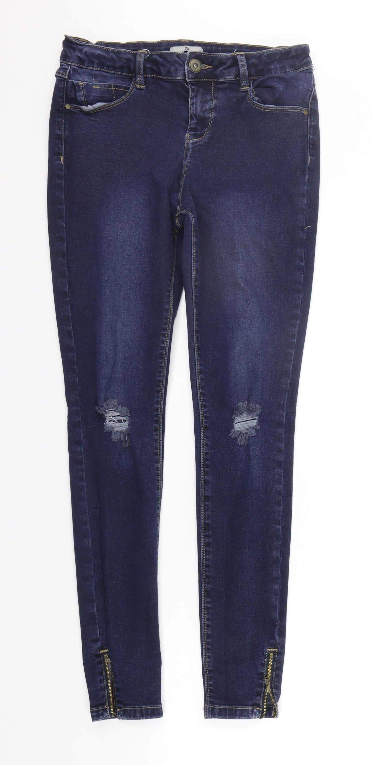 TU Womens Blue   Skinny Jeans Size 10 L27 in