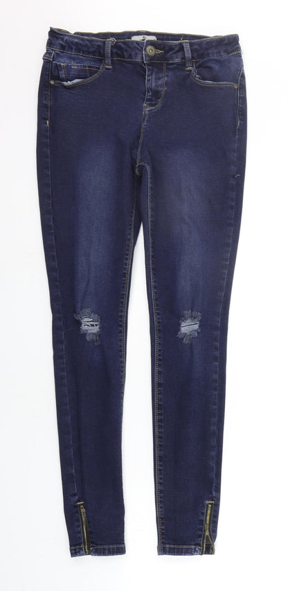 TU Womens Blue   Skinny Jeans Size 10 L27 in