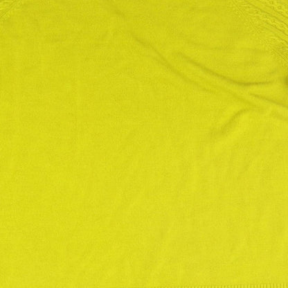 TU Womens Yellow Houndstooth  Pullover Jumper Size 14