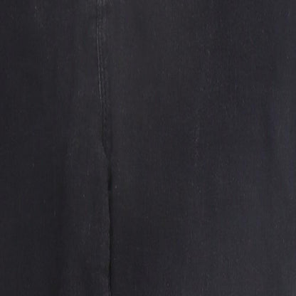 Womens UK Size 8 D. Jeans Regular Fit Straight Black Jeans