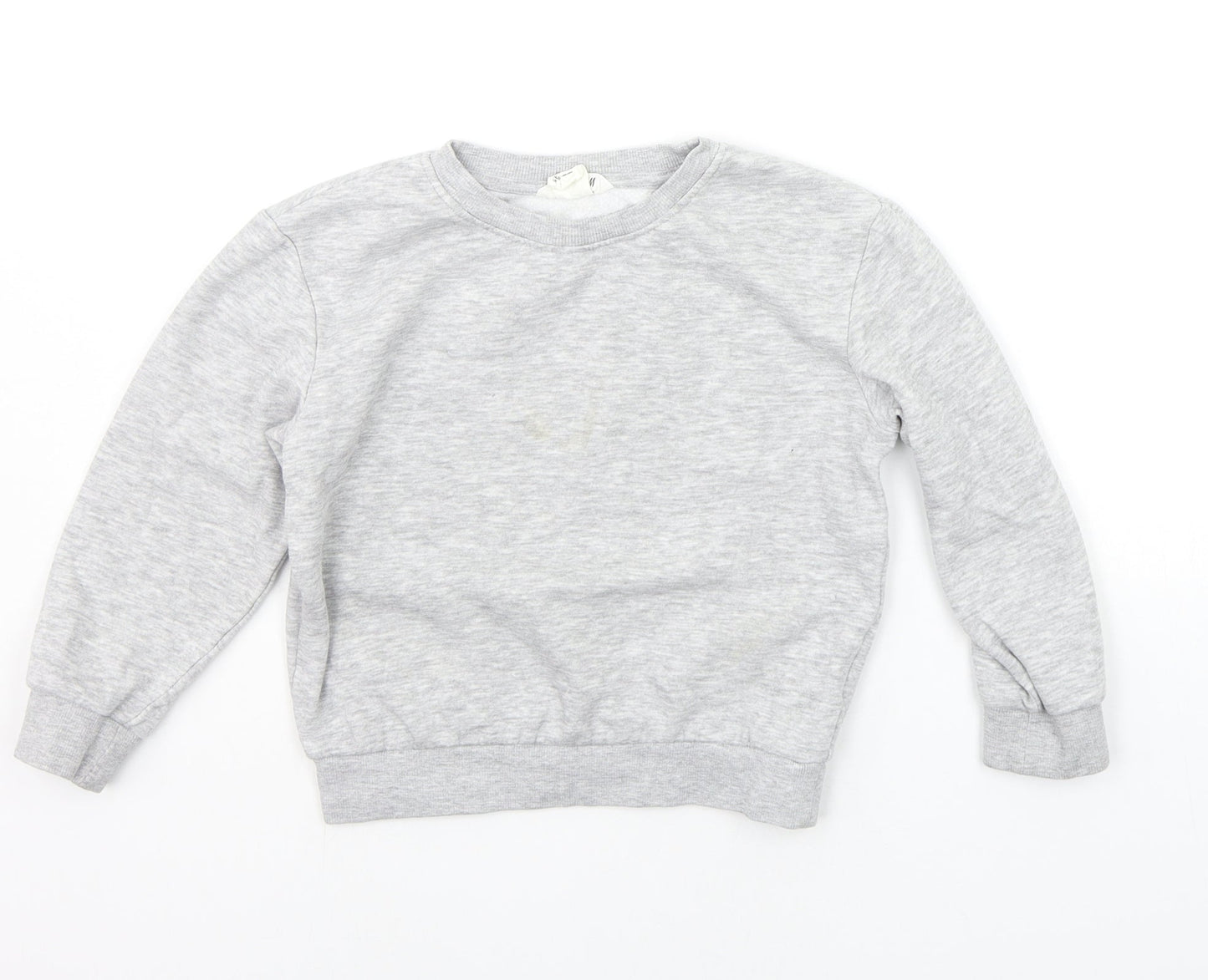 H&M Girls Grey   Pullover Jumper Size 5-6 Years