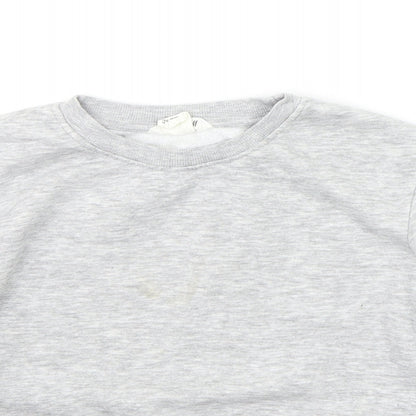 H&M Girls Grey   Pullover Jumper Size 5-6 Years